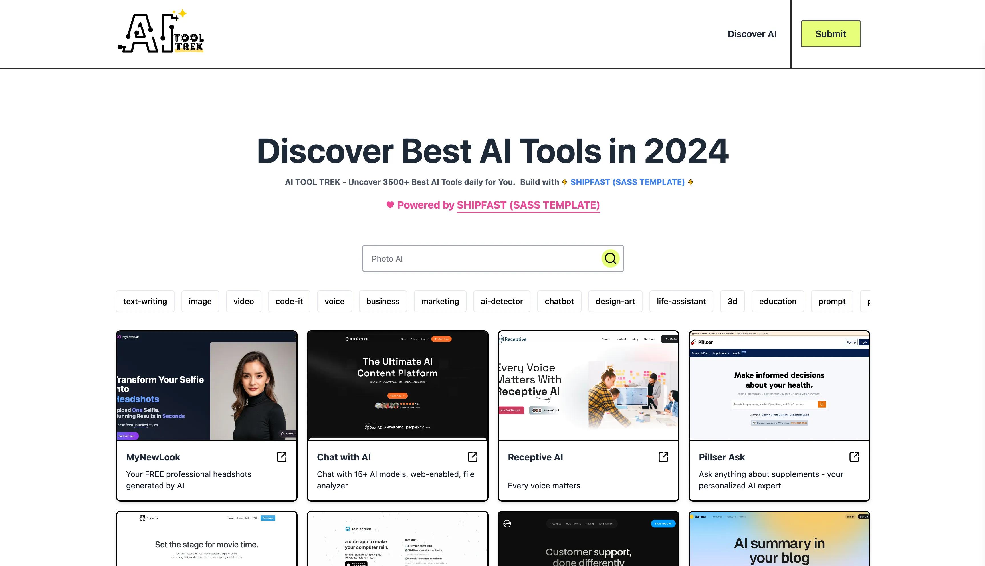 Discover Best AI Tools with AI TOOL TREK in Oct 2024