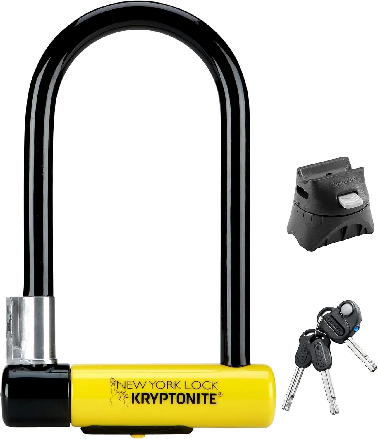 Kryptonite Antivol en U New York Standard - Antivol de Vélo, Niveau de Sécurité 9/10, Offre un Haut Niveau de Protection, Dimensions 10.2 cm x 20.3 cm