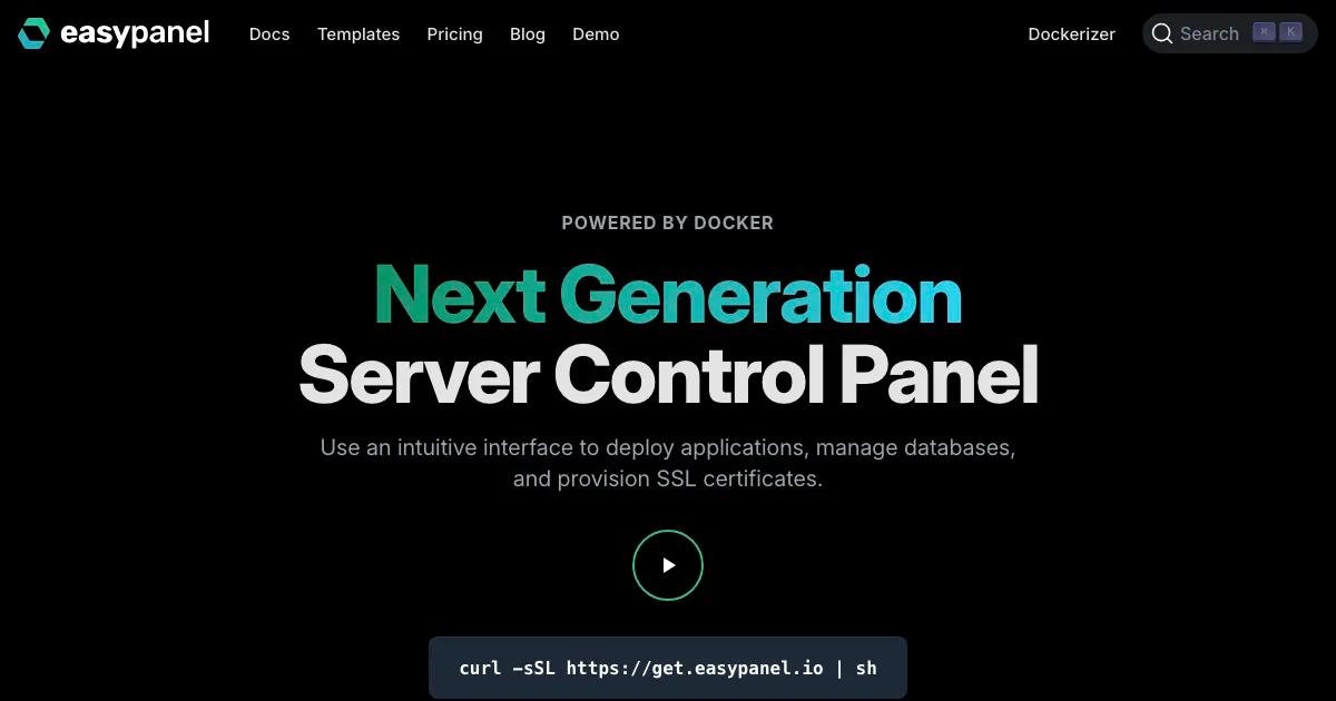 Easypanel - Modern Server Control Panel