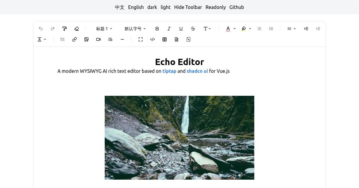 Echo Editor Examples