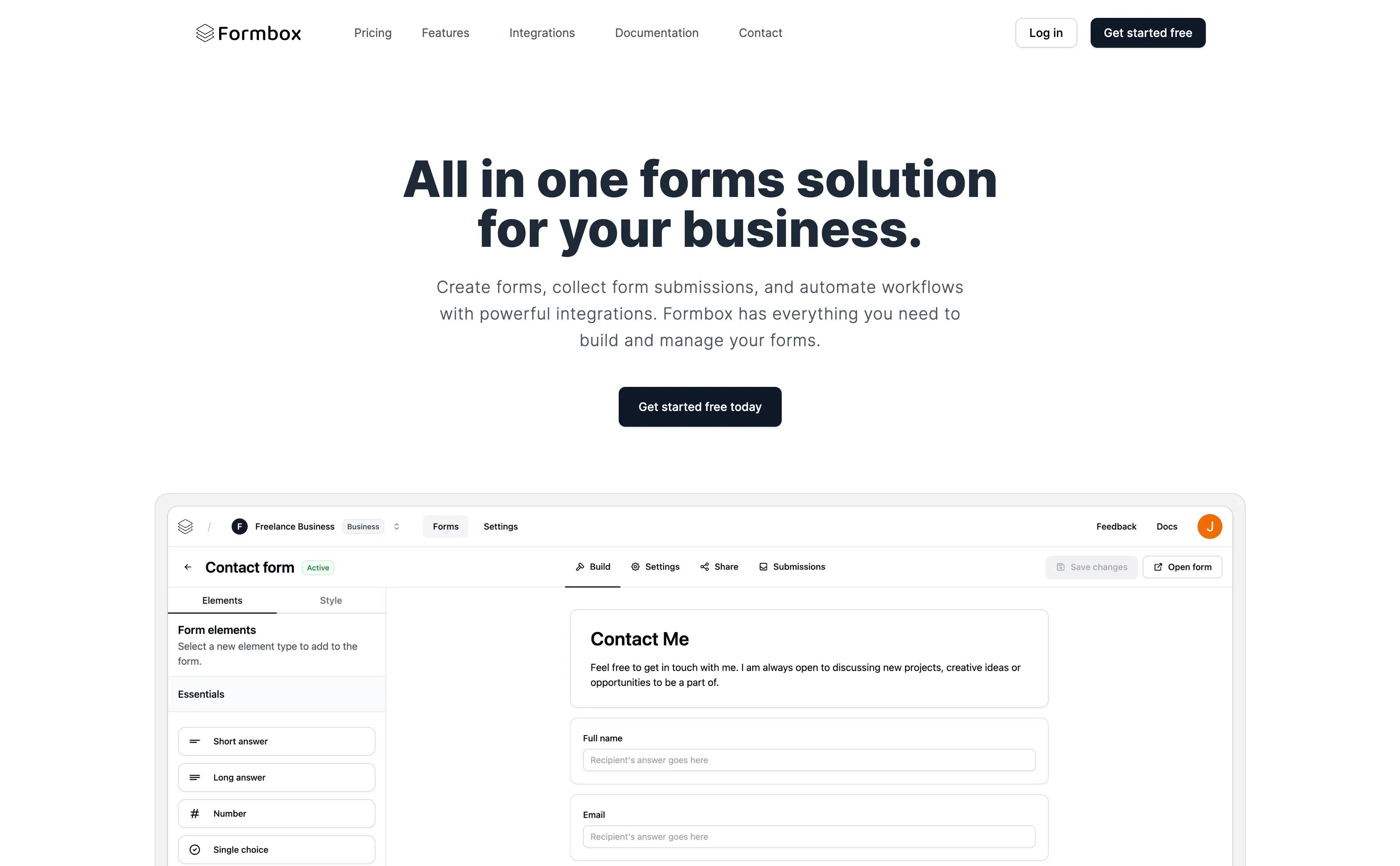 Formbox - All in one forms solution for your business