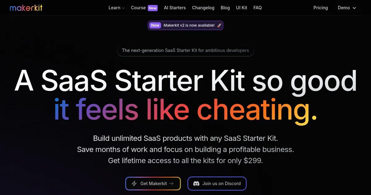 React.js SaaS Starter Kit | Makerkit