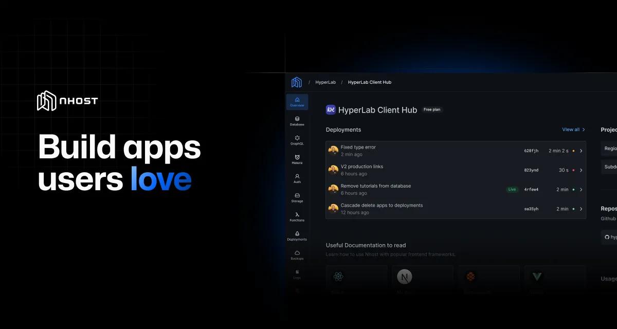 Nhost: The Open Source Firebase Alternative with GraphQL