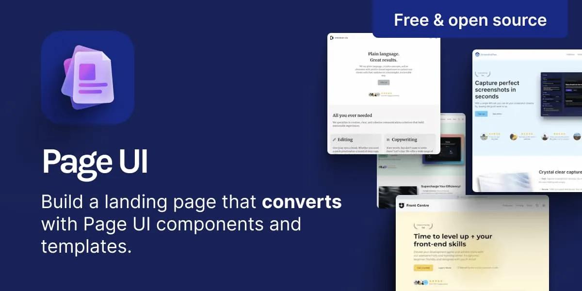 Landing page components & templates that you can copy & paste