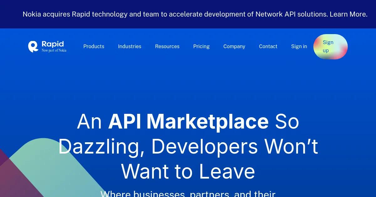 Rapid API Marketplace & Management Tools