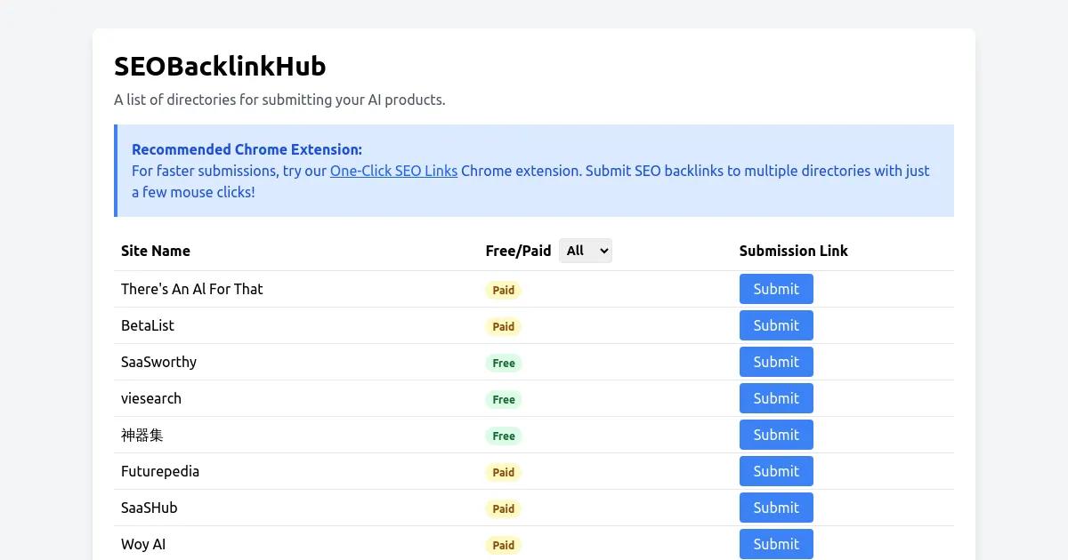 SEO Backlink Hub