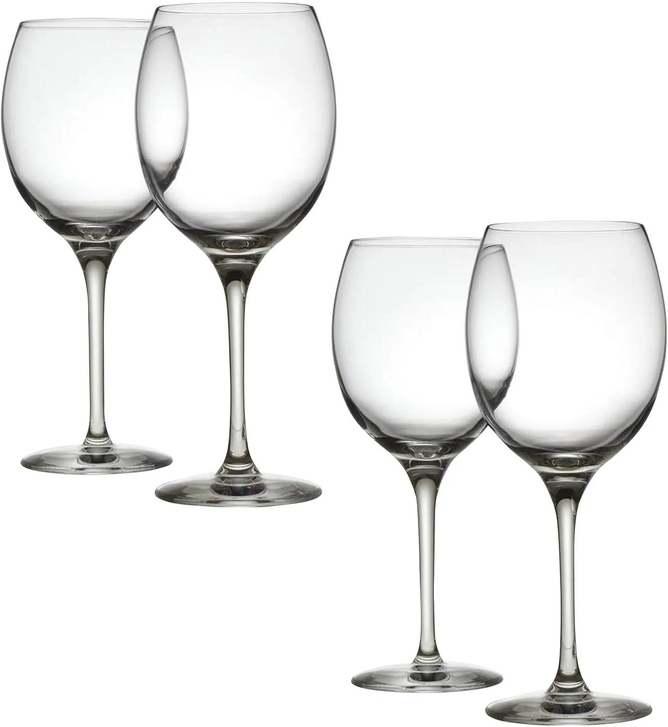 Alessi SG119/1S4 Mami XL Set of 4 White Wine in crystalline Glass, One size, transparent