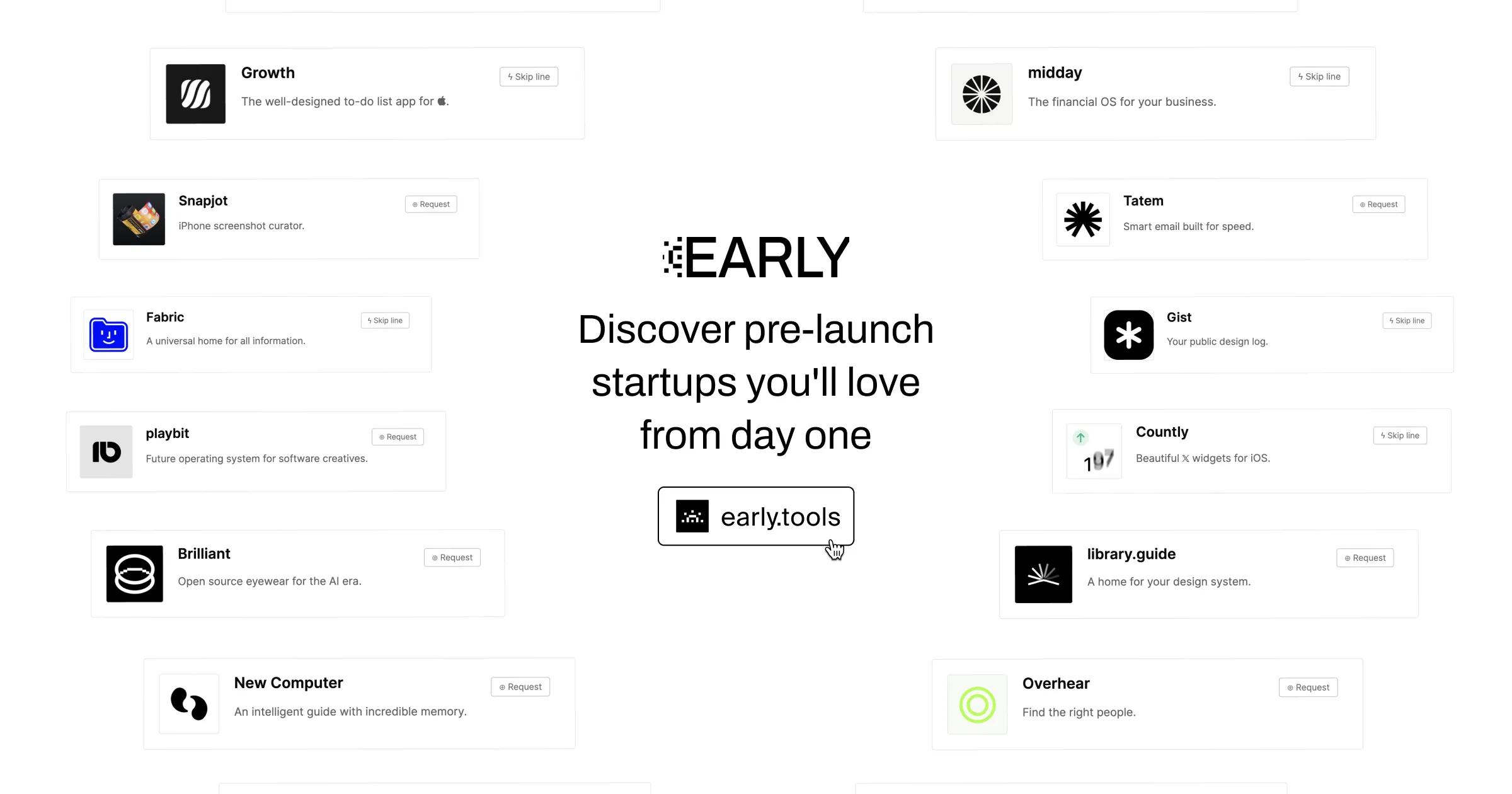 Discover pre-launch startups