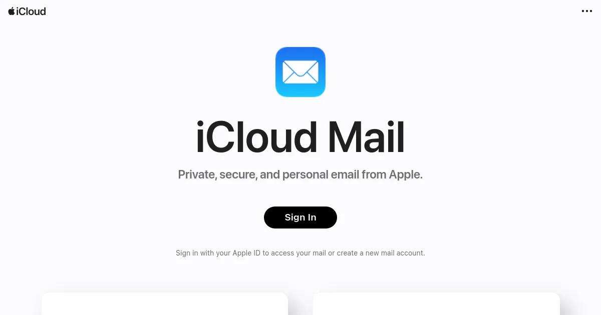 iCloud Mail - Apple iCloud