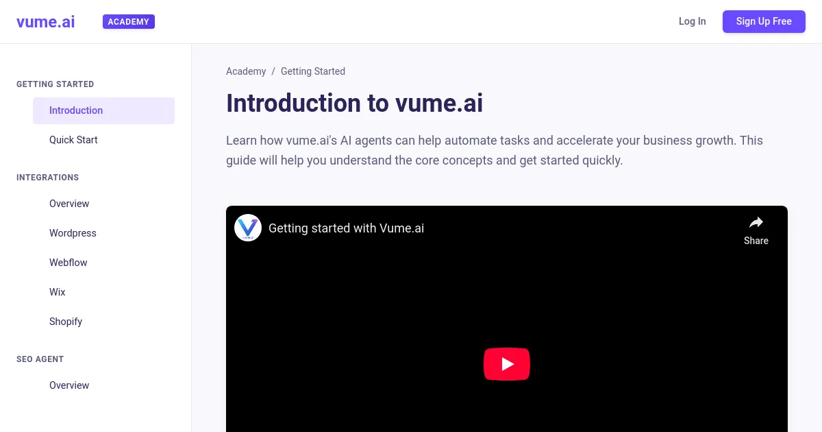 Introduction to Vume AI