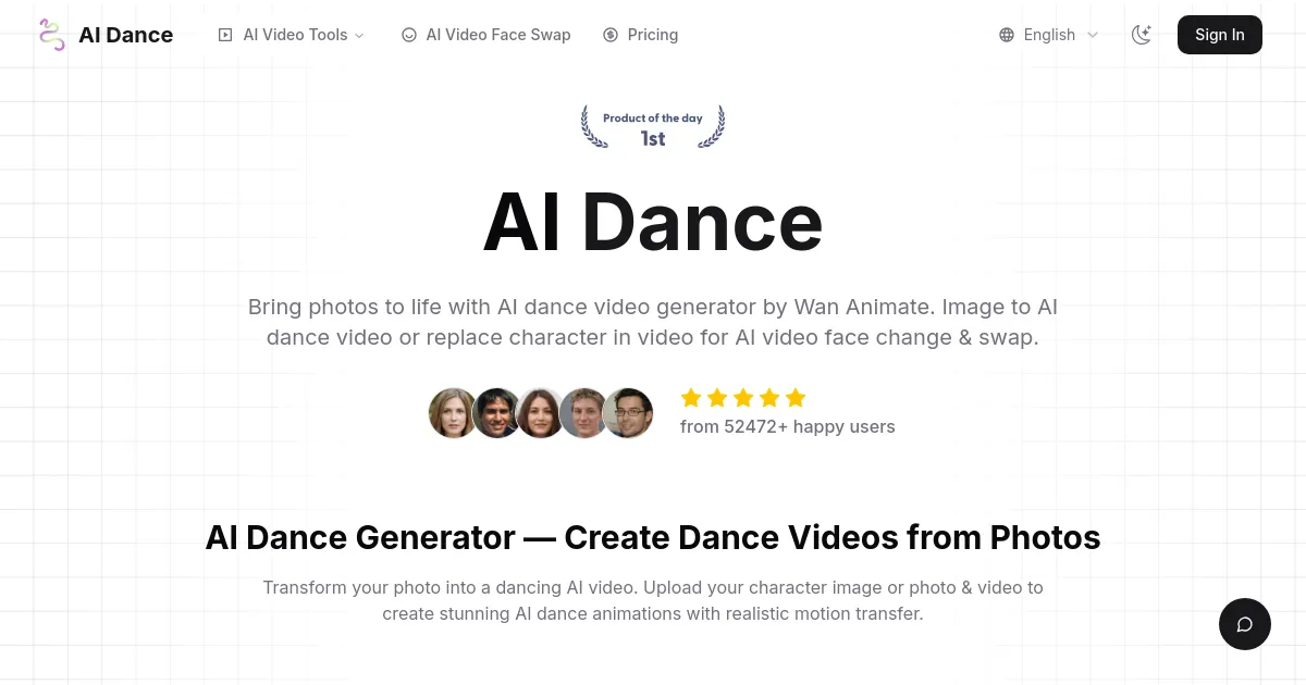 AI Dance Generator: Your Photos to Dance Videos Free Online