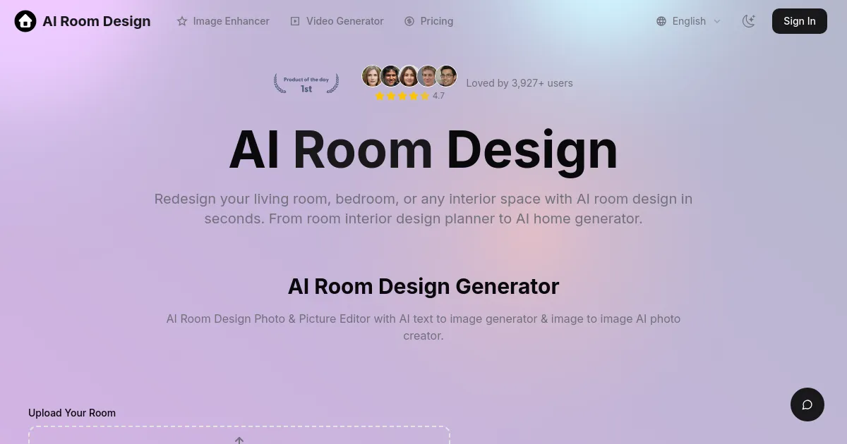 AI Room Design Generator Free Online Text & Image to Image