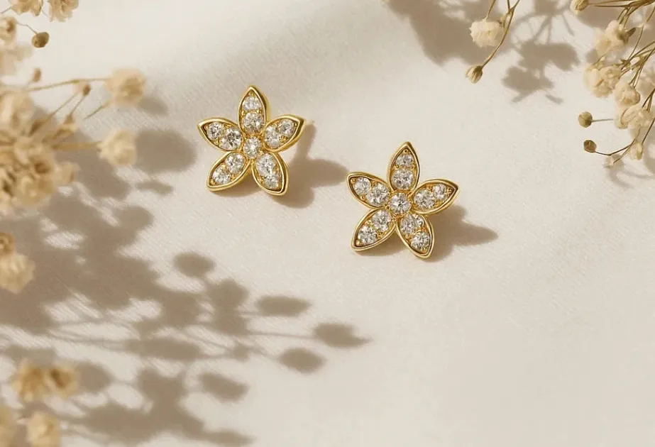 Korean Flower Earring