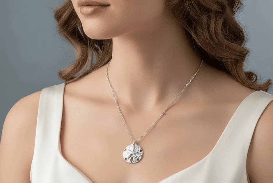 Sand Dollar Pendant Necklace