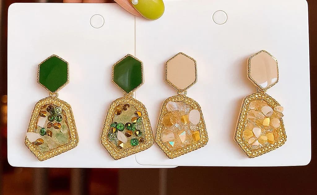 Pair of Crystal Earrings