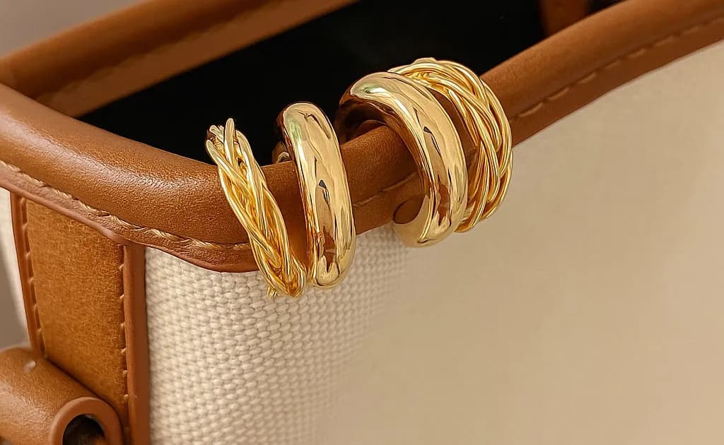 Twisted Rope Hoop Earrings