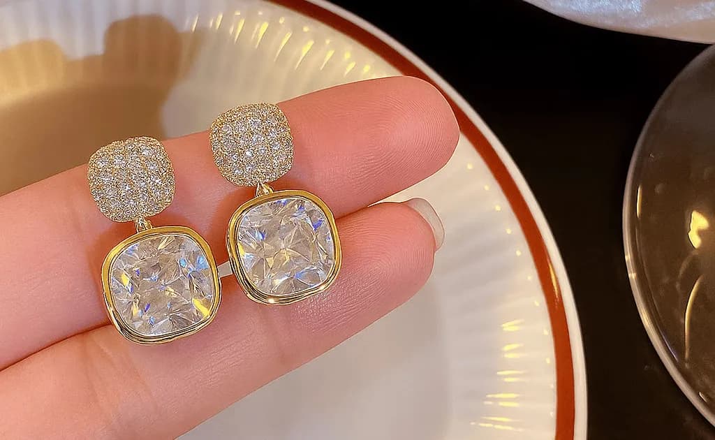 Crystal Pavé Statement Earrings