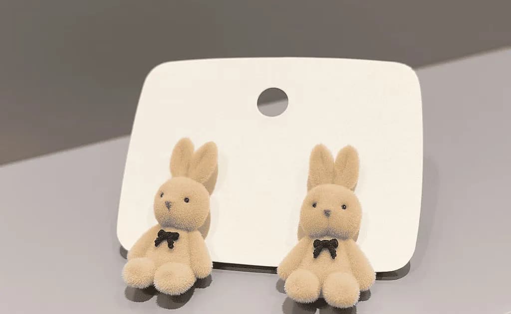Cute Fluffy Stud Earrings
