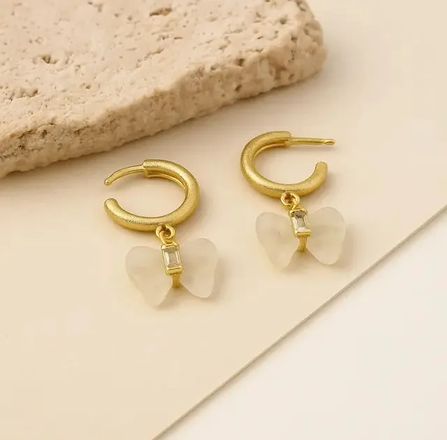 Crystal Butterfly Earring