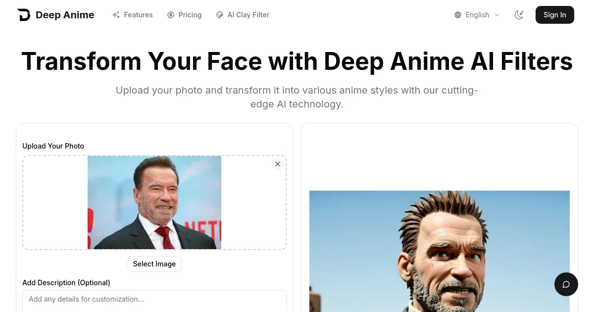 Deep Anime Generator for AI Filters Clay Art