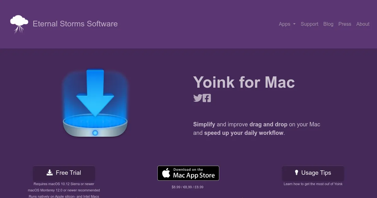 Yoink for Mac