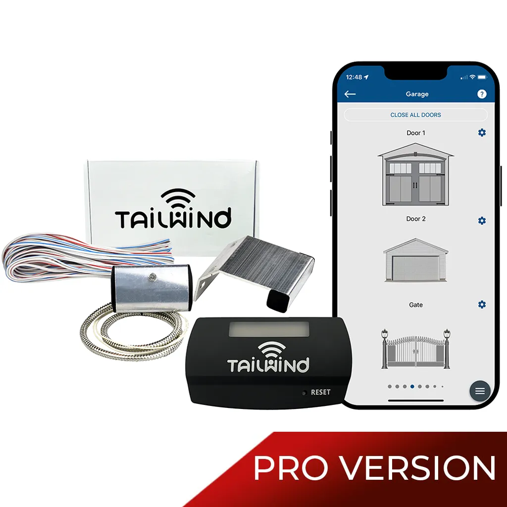 Tailwind iQ3 Smart Automatic Garage Controller PRO with J-track mounte