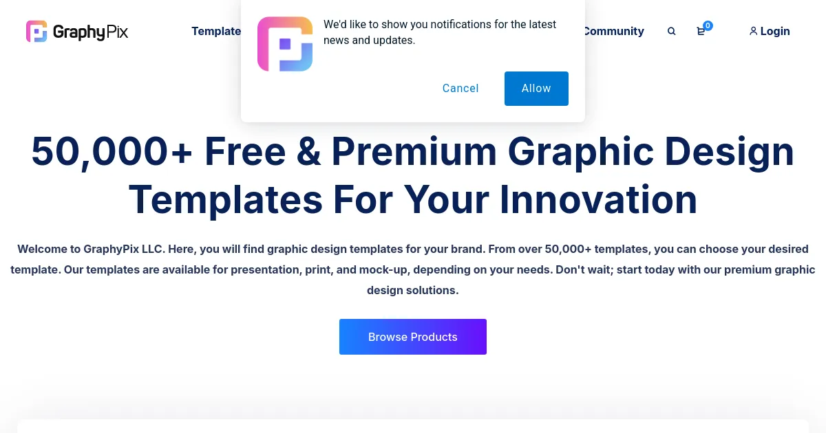 Free and Customizable Premium Graphic Design Templates from GraphyPix LLC