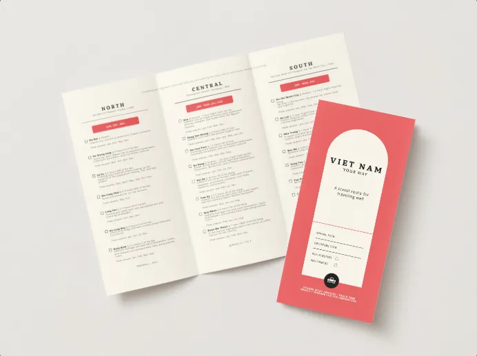 Vietnam Print Out Travel Planning Brochure