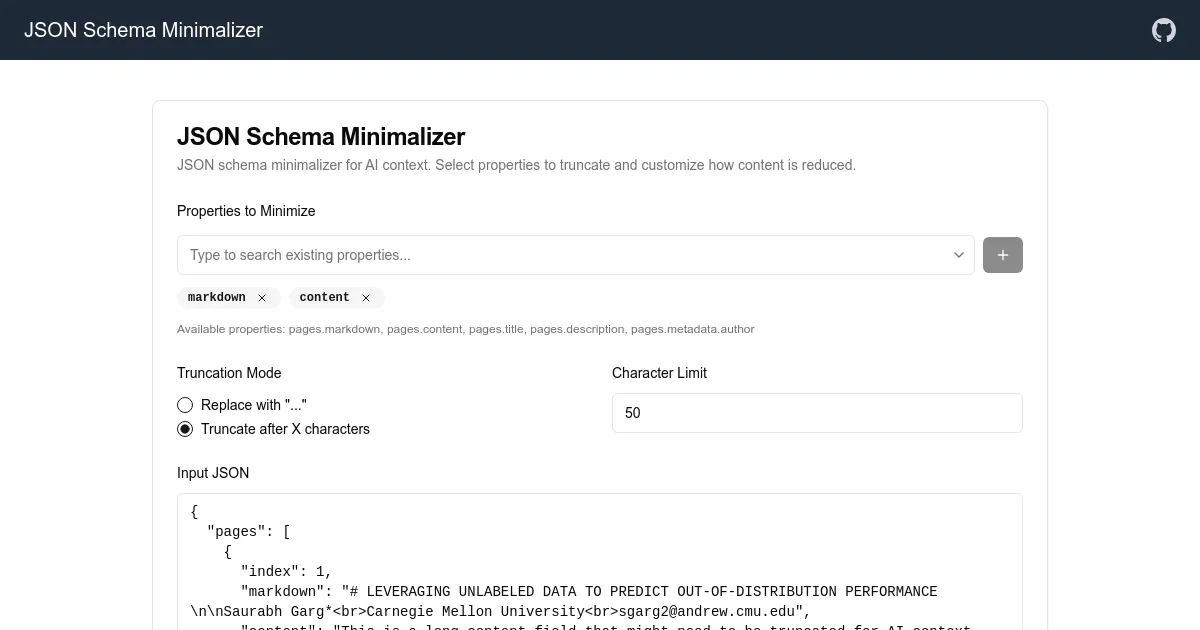 JSON Schema Minimalizer