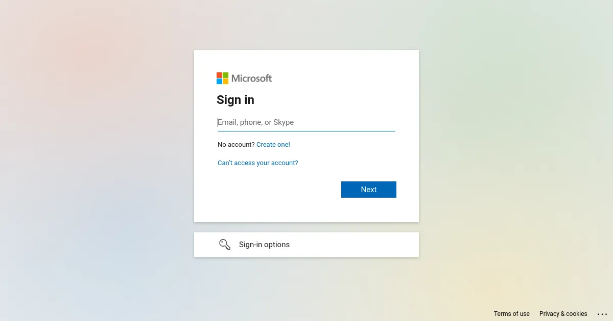 Sign in to your account