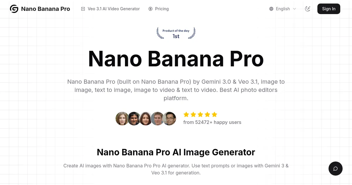 Nano Banana Pro Pro Free AI Image to Image Editor by Gemini 3