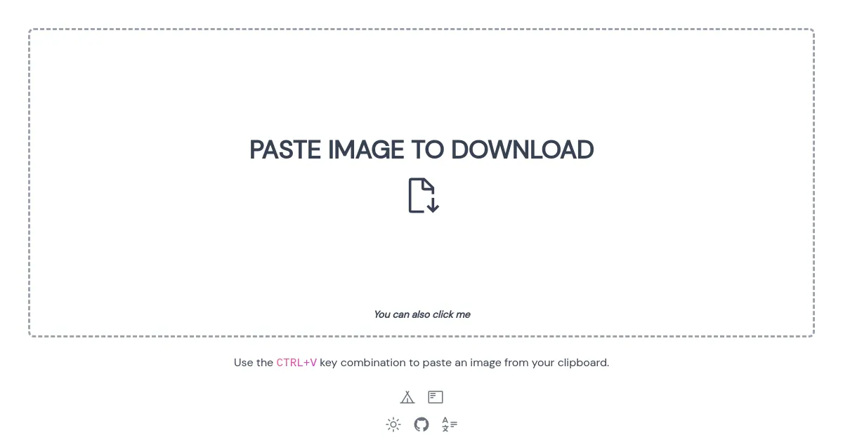 Paste Image to Download