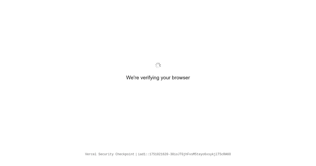 Vercel Security Checkpoint