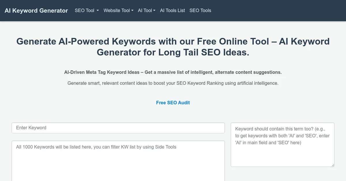 AI Keyword Generator