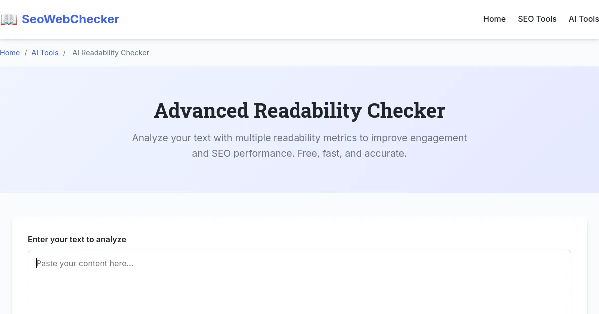 Advanced Readability Checker