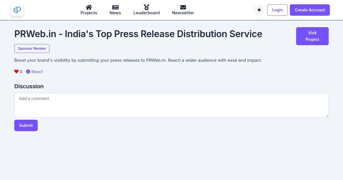 PRWeb.in