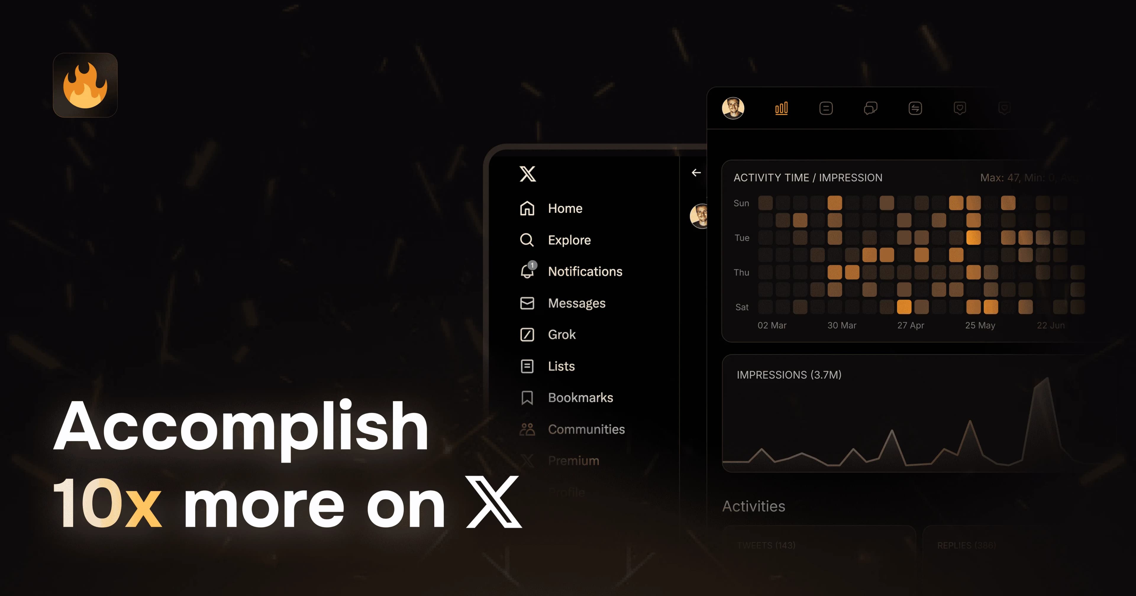 Grow faster on 𝕏 Twitter