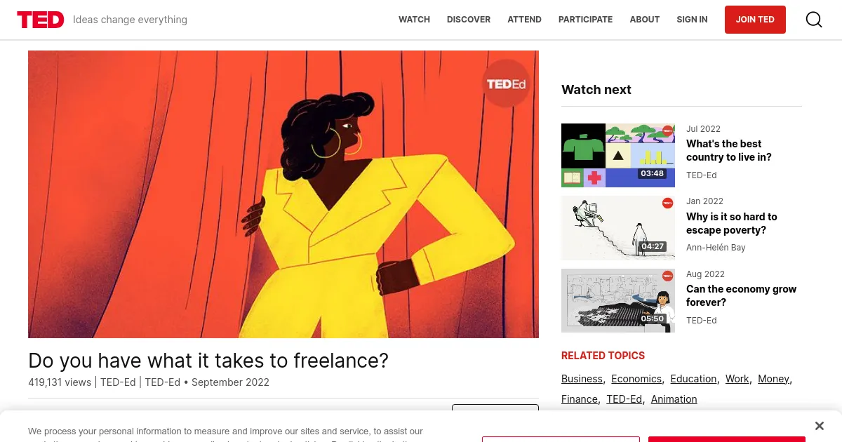 TED-Ed: Do you have what it takes to freelance?