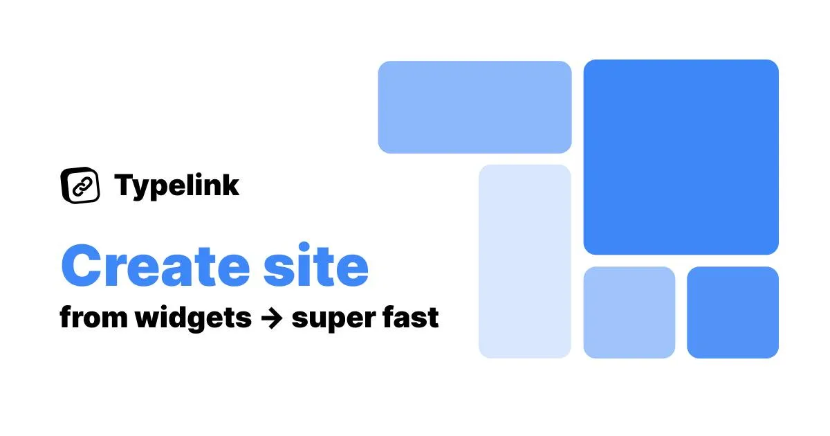 Typelink: Build no-code websites instantly with widgets